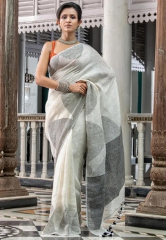 Special Linen saree
